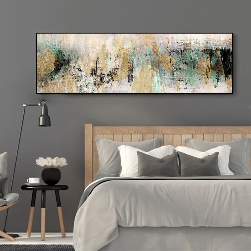 현대 간단한 침실 침대 옆 캔버스 포스터 인쇄 추상 벽 예술 거실 소파 홈 장식, 사진